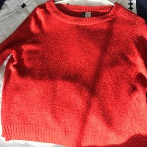Red and orange Hand M sweater